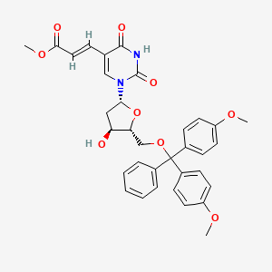 molecular formula C34H34N2O9 B1447141 E-5-(2-甲氧羰基乙烯基)-2'-脱氧-5'-O-DMT-尿苷 CAS No. 869355-22-6