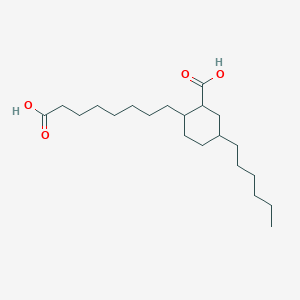 2-(7-Carboxyheptyl)-5-hexylcyclohexane-1-carboxylic acid