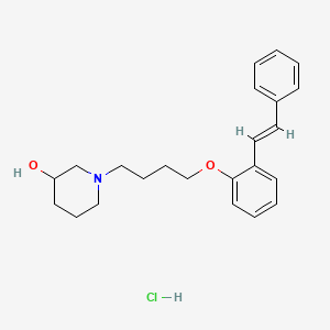 2-(4-(3-Hydroxypiperidino)butoxy)stilbene hydrochloride