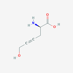 (2R)-2-amino-6-hydroxyhex-4-ynoic acid