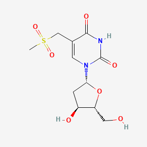 Thymidine, alpha-(methylsulfonyl)-