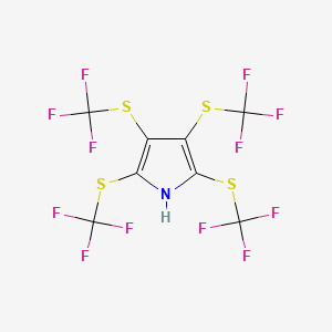 1H-Pyrrole, 2,3,4,5-tetrakis[(trifluoromethyl)thio]-