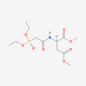 molecular formula C12H22NO8P B14471617 Dimethyl 2-[(2-diethoxyphosphorylacetyl)amino]butanedioate CAS No. 71259-20-6