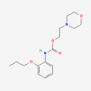 Carbamic acid, (2-propoxyphenyl)-, 2-(4-morpholinyl)ethyl ester