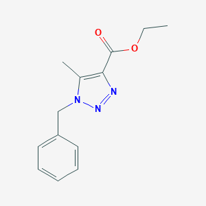 molecular formula C13H15N3O2 B144717 1-苄基-5-甲基-1H-1,2,3-三唑-4-羧酸乙酯 CAS No. 133992-58-2