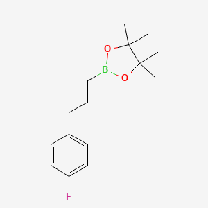 molecular formula C15H22BFO2 B1447174 3-(4-氟苯基)丙基硼酸频哪醇酯 CAS No. 1570510-53-0