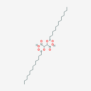 2,3-Bis(tetradecanoyloxy)butanedioic acid