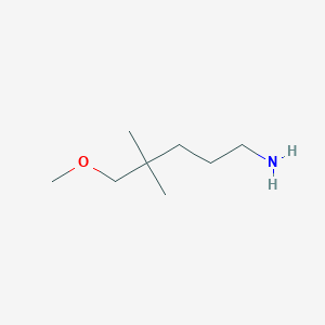 molecular formula C8H19NO B1447193 5-甲氧基-4,4-二甲基戊胺 CAS No. 1267419-39-5