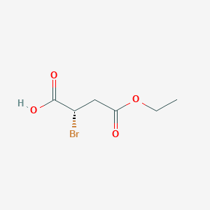 molecular formula C6H9BrO4 B1447199 (2S)-2-溴-4-乙氧基-4-氧代丁酸 CAS No. 1332610-01-1