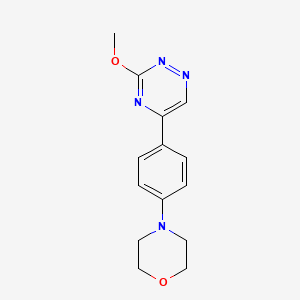 as-Triazine, 3-methoxy-5-(p-morpholinophenyl)-