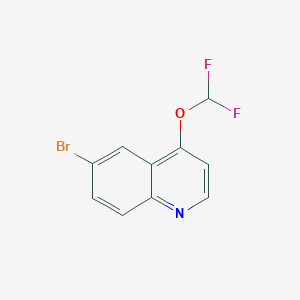 B1447209 6-Bromo-4-(difluoromethoxy)quinoline CAS No. 1432754-13-6
