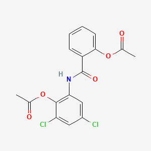 Benzamide, 2-(acetyloxy)-N-(2-(acetyloxy)-3,5-dichlorophenyl)-