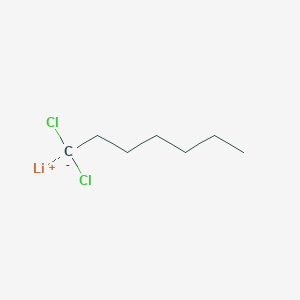 lithium;1,1-dichloroheptane