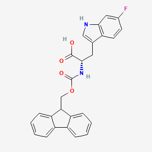 molecular formula C26H21FN2O4 B1447225 N-Fmoc-6-氟-L-色氨酸 CAS No. 908847-01-8