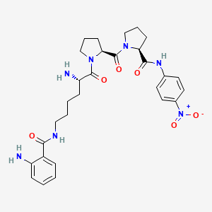 molecular formula C29H37N7O6 B1447229 H-Lys(Abz)-Pro-Pro-pNA CAS No. 219138-18-8