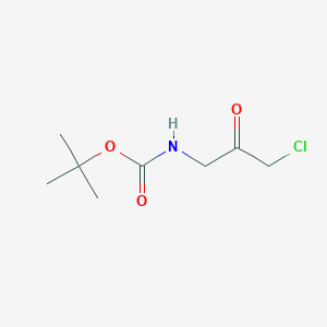 molecular formula C8H14ClNO3 B144723 叔丁基（3-氯-2-氧代丙基）氨基甲酸酯 CAS No. 137990-82-0