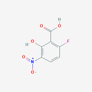 molecular formula C7H4FNO5 B1447233 6-Fluoro-2-hydroxy-3-nitrobenzoic acid CAS No. 1820639-38-0