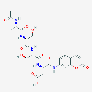 molecular formula C26H33N5O11 B1447236 Ac-Ala-Ser-Thr-Asp-AMC CAS No. 354151-60-3