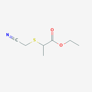 Ethyl 2-[(cyanomethyl)sulfanyl]propanoate