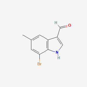 molecular formula C10H8BrNO B1447237 7-Bromo-5-methyl-1H-indole-3-carbaldehyde CAS No. 16077-60-4