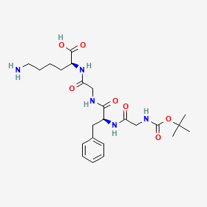 molecular formula C24H37N5O7 B1447238 Boc-Gly-Phe-Gly-Lys-OH CAS No. 250290-82-5