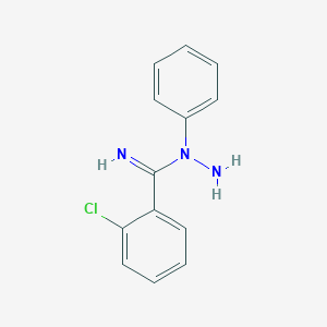 2-Chloro-N-phenylbenzene-1-carboximidohydrazide