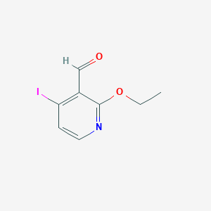 molecular formula C8H8INO2 B1447240 2-乙氧基-4-碘烟酰醛 CAS No. 1706453-26-0