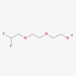 molecular formula C6H12F2O3 B1447242 2-[2-(2,2-二氟乙氧基)乙氧基]乙醇 CAS No. 1435806-96-4