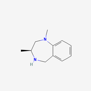 molecular formula C11H16N2 B1447245 (3S)-1,3-dimethyl-2,3,4,5-tetrahydro-1H-1,4-benzodiazepine CAS No. 2031242-32-5