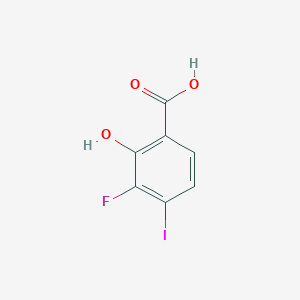 molecular formula C7H4FIO3 B1447247 3-氟-2-羟基-4-碘苯甲酸 CAS No. 1823369-71-6