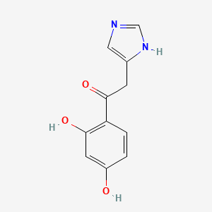 1-(2,4-Dihydroxyphenyl)-2-(1H-imidazol-5-yl)ethan-1-one