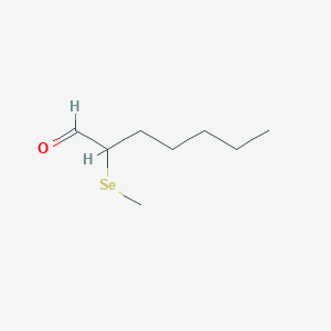 2-(Methylselanyl)heptanal