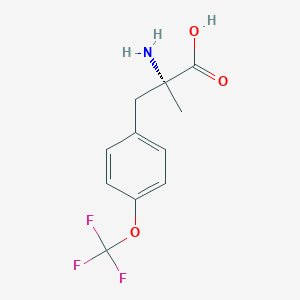 molecular formula C11H12F3NO3 B1447250 (R)-α-甲基-4-(三氟甲氧基)苯丙氨酸 CAS No. 1269835-58-6