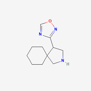 molecular formula C11H17N3O B1447251 3-(2-Azaspiro[4.5]decan-4-yl)-1,2,4-oxadiazole CAS No. 1955561-37-1