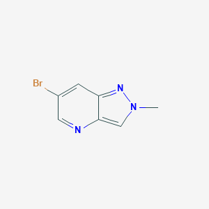 molecular formula C7H6BrN3 B1447255 6-bromo-2-methyl-2H-pyrazolo[4,3-b]pyridine CAS No. 1897500-19-4