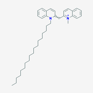 1-Methyl-2-[(1-octadecylquinolin-2(1H)-ylidene)methyl]quinolin-1-ium