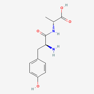 molecular formula C12H16N2O4 B14472643 D-Alanine, L-tyrosyl- CAS No. 67035-21-6