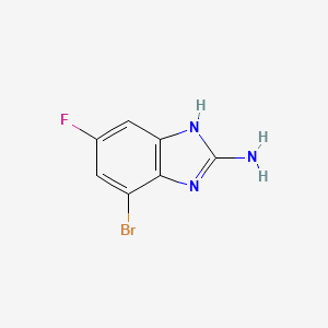molecular formula C7H5BrFN3 B1447267 2-Amino-7-bromo-5-fluoro-1H-benzimidazole CAS No. 1388050-29-0
