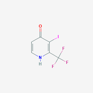 molecular formula C6H3F3INO B1447269 4-Hydroxy-3-iodo-2-(trifluoromethyl)pyridine CAS No. 1227601-20-8