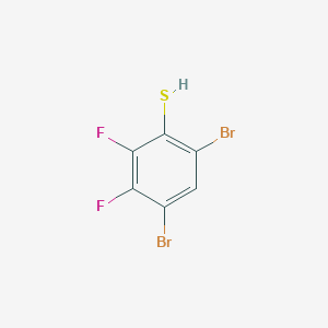 molecular formula C6H2Br2F2S B1447273 4,6-Dibromo-2,3-difluorothiophenol CAS No. 1804939-17-0