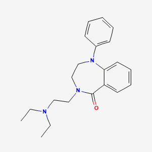 5H-1,4-Benzodiazepin-5-one, 1,2,3,4-tetrahydro-4-(2-diethylaminoethyl)-1-phenyl-