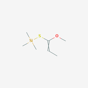 [(1-Methoxyprop-1-en-1-yl)sulfanyl](trimethyl)silane