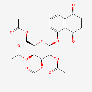 1,4-Naphthoquinone, 5-(tetraacetyl-beta-D-galactopyranosyloxy)-