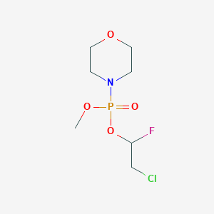 2-Chloro-1-fluoroethyl methyl morpholin-4-ylphosphonate