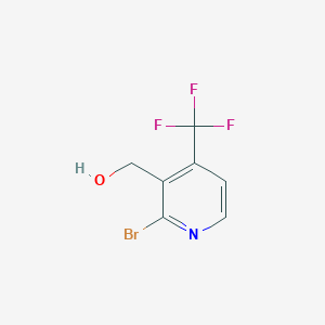 molecular formula C7H5BrF3NO B1447276 2-Bromo-4-(trifluoromethyl)pyridine-3-methanol CAS No. 1227595-76-7