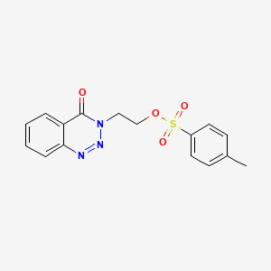 2-(4-Oxo-1,2,3-benzotriazin-3(4H)-yl)ethyl 4-methylbenzene-1-sulfonate