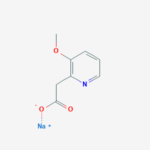 molecular formula C8H8NNaO3 B1447288 2-(3-甲氧基吡啶-2-基)乙酸钠 CAS No. 1643136-45-1