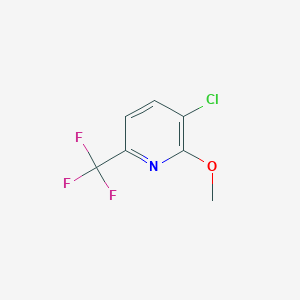 molecular formula C7H5ClF3NO B1447297 3-氯-2-甲氧基-6-(三氟甲基)吡啶 CAS No. 1214323-05-3