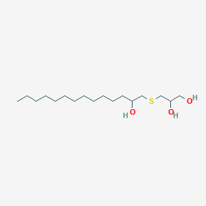 3-[(2-Hydroxytetradecyl)sulfanyl]propane-1,2-diol