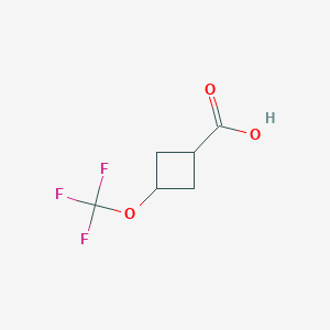 molecular formula C6H7F3O3 B1447305 顺式-3-三氟甲氧基-环丁烷羧酸 CAS No. 1773508-16-9